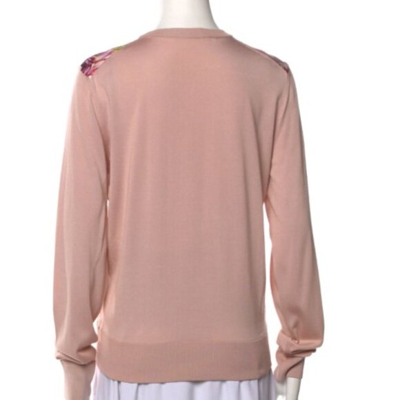 sent to TRR ~ Dolce & Gabbana Silk Floral Front Sweater - Picture 3 of 3